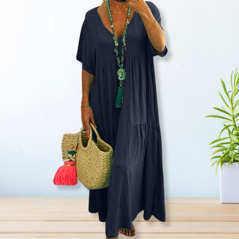Maelis | Cotton Linen Dress