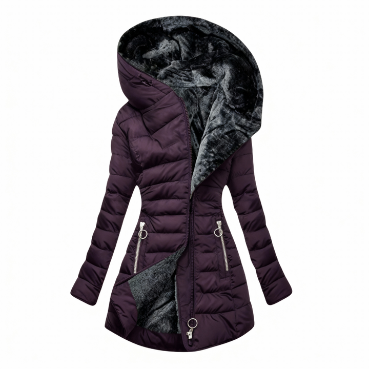 Alessina Waterproof Hooded Puffer Coat