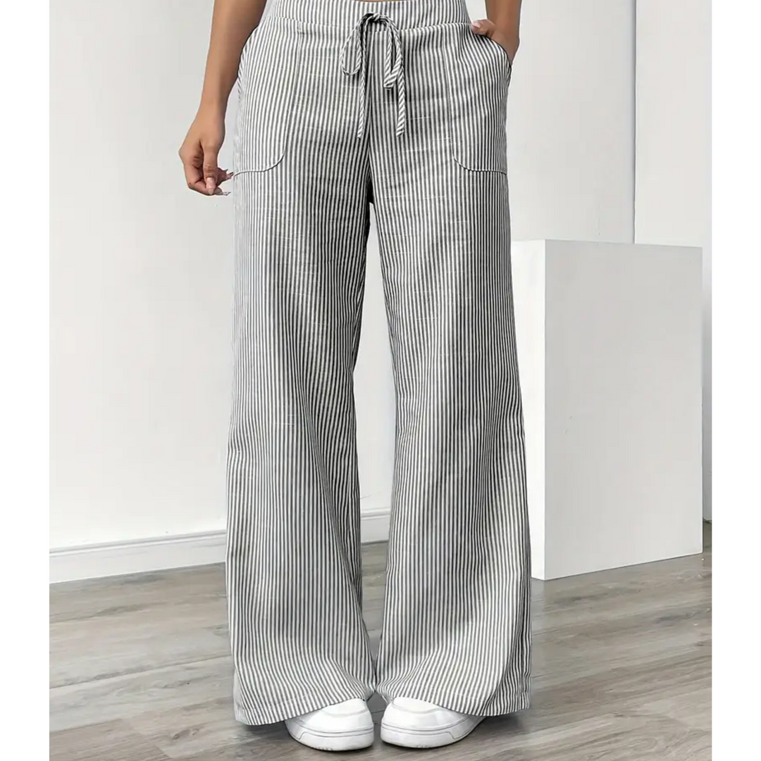 Amber™ | Striped Pant With Pockets