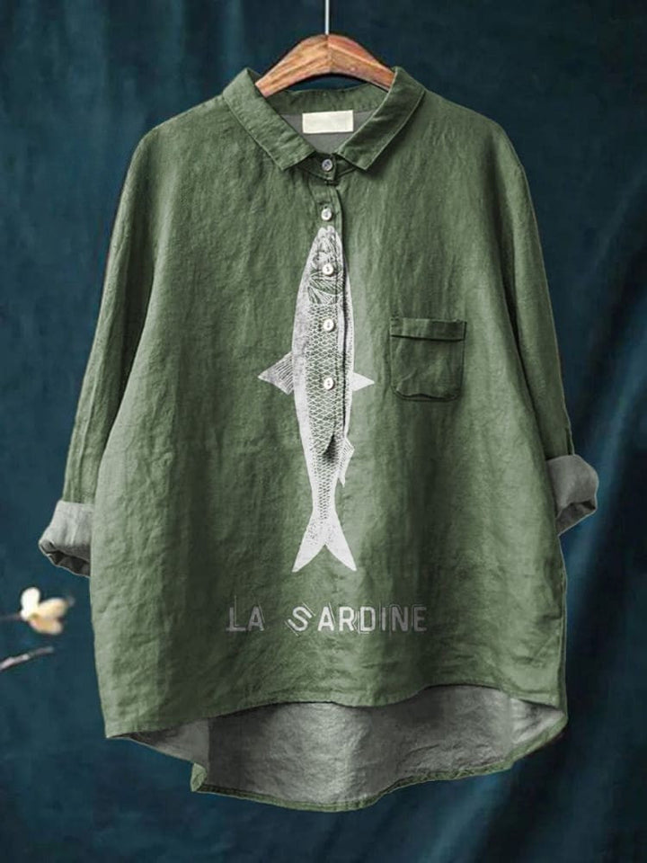 Sabine - Printed La Sardine Blouse