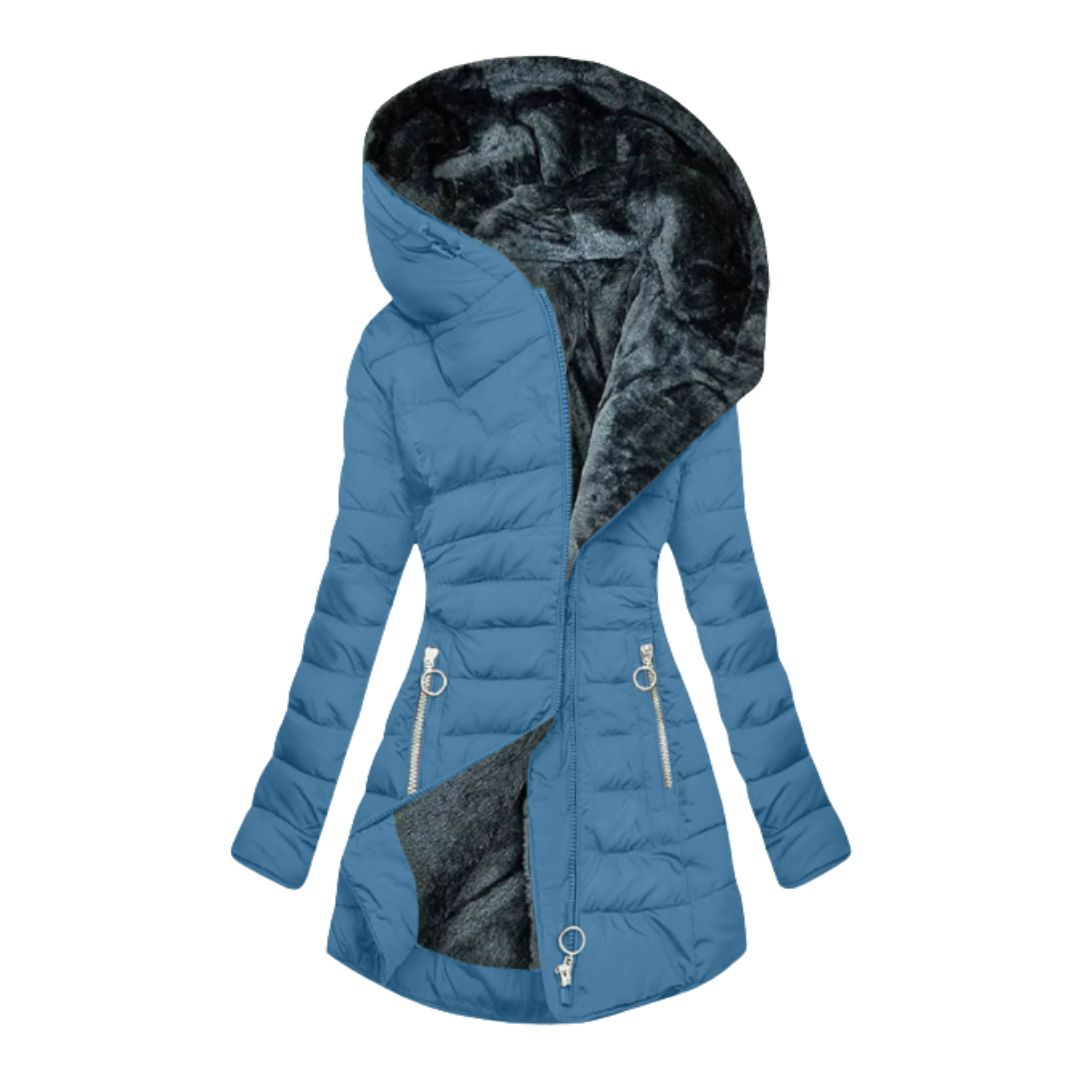 Alessina Waterproof Hooded Puffer Coat