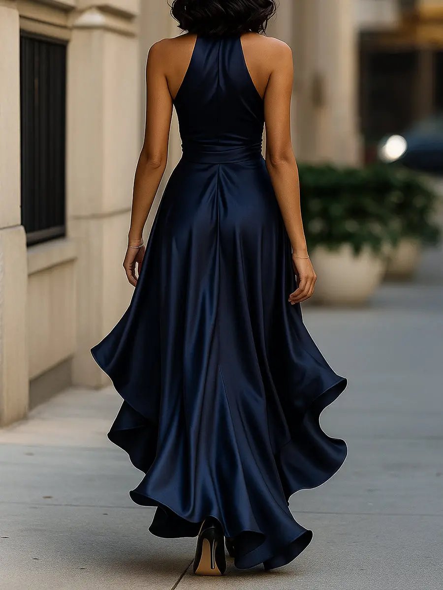 Sabrina Elegant Halterneck Maxi Dress