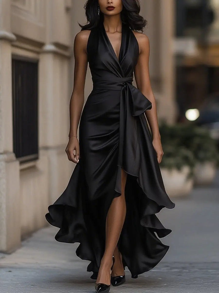 Sabrina Elegant Halterneck Maxi Dress