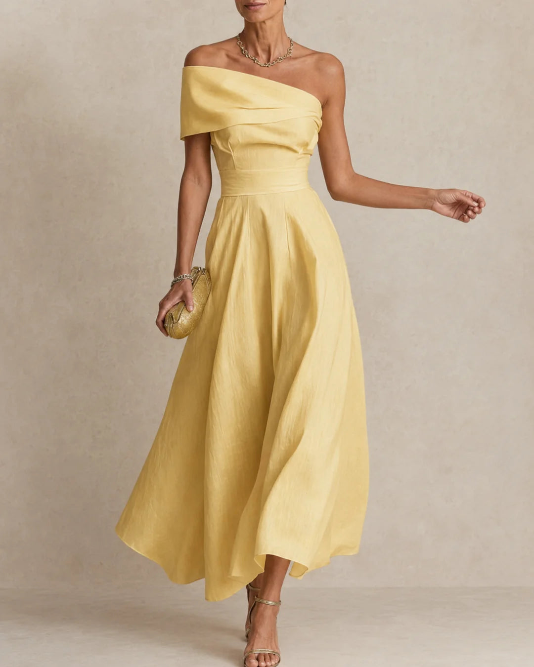 Wenda | One-Shoulder Maxi Dress