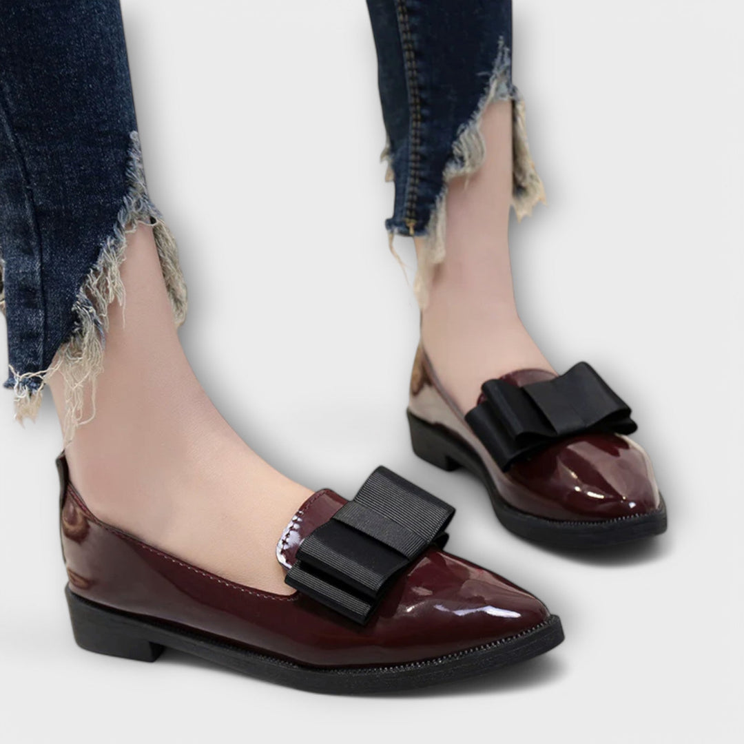 Velissa - Elegant Bow Loafers