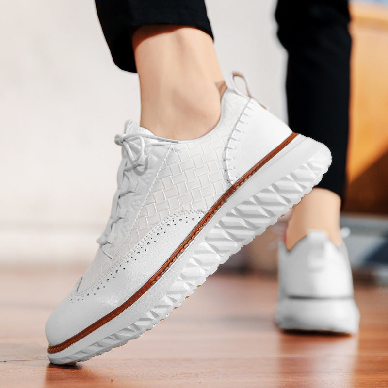 Matteo Woven Leather Sneaker