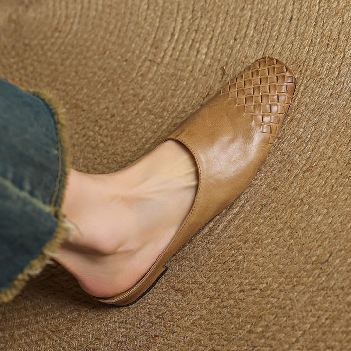 Helma Genuine Leather Mules