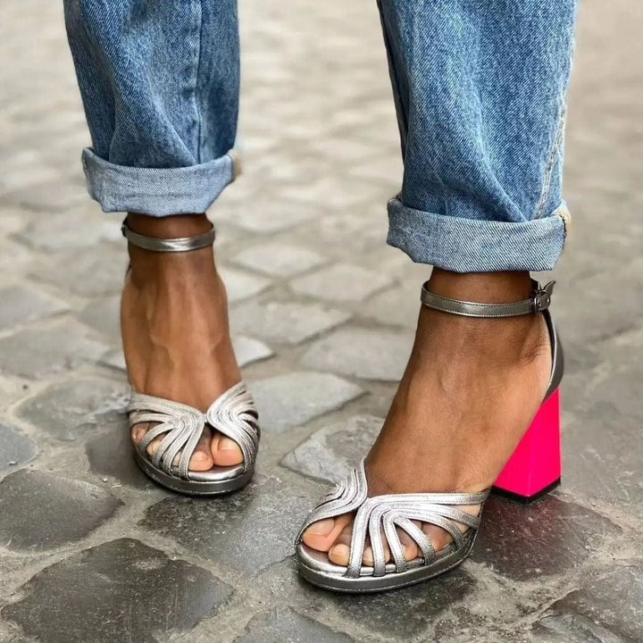 Zahra - Gilded Edge Heels
