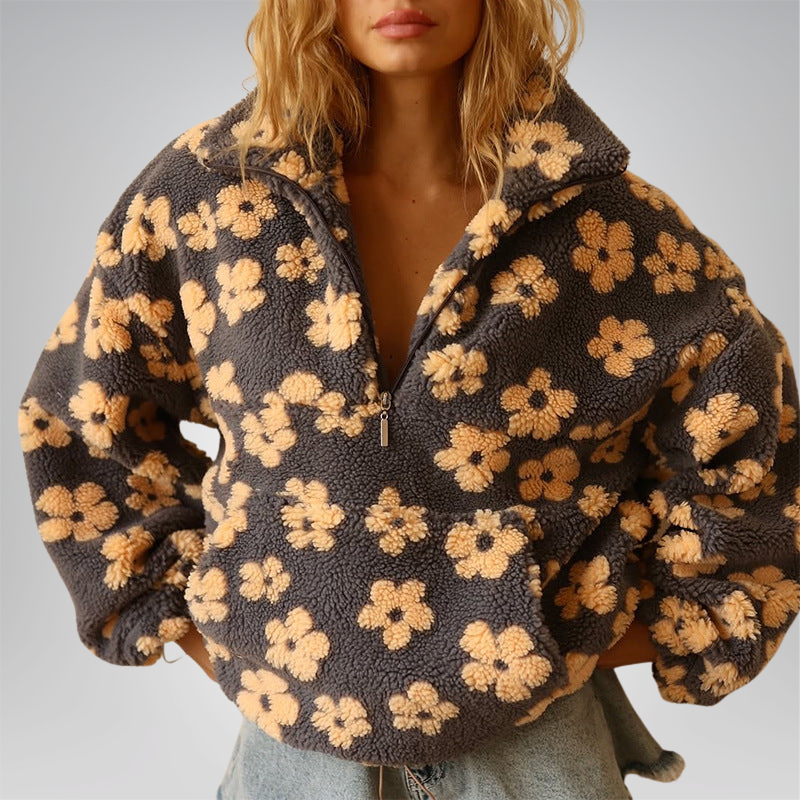 Rylie - Cozy Floral Sweater
