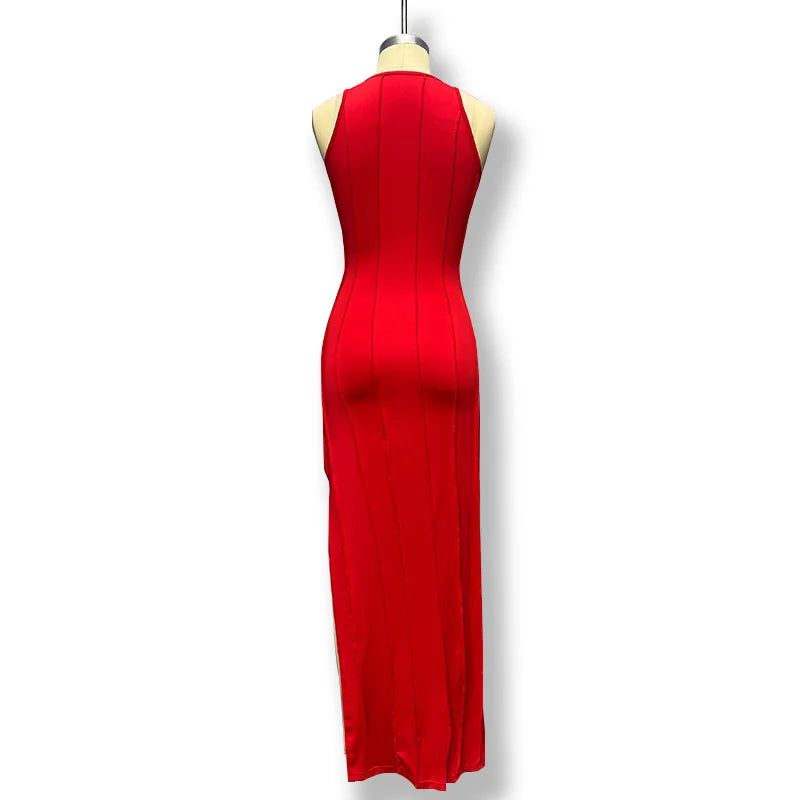 Adrianna - Bold Side-Slit Dress