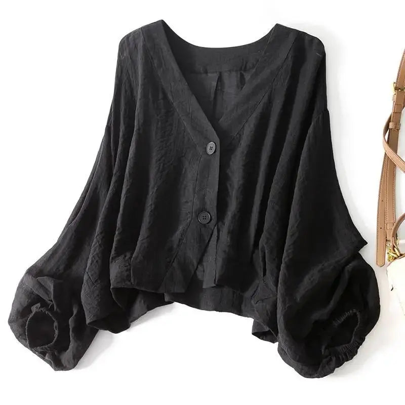 SIERRA GRACE LINEN BLOUSE