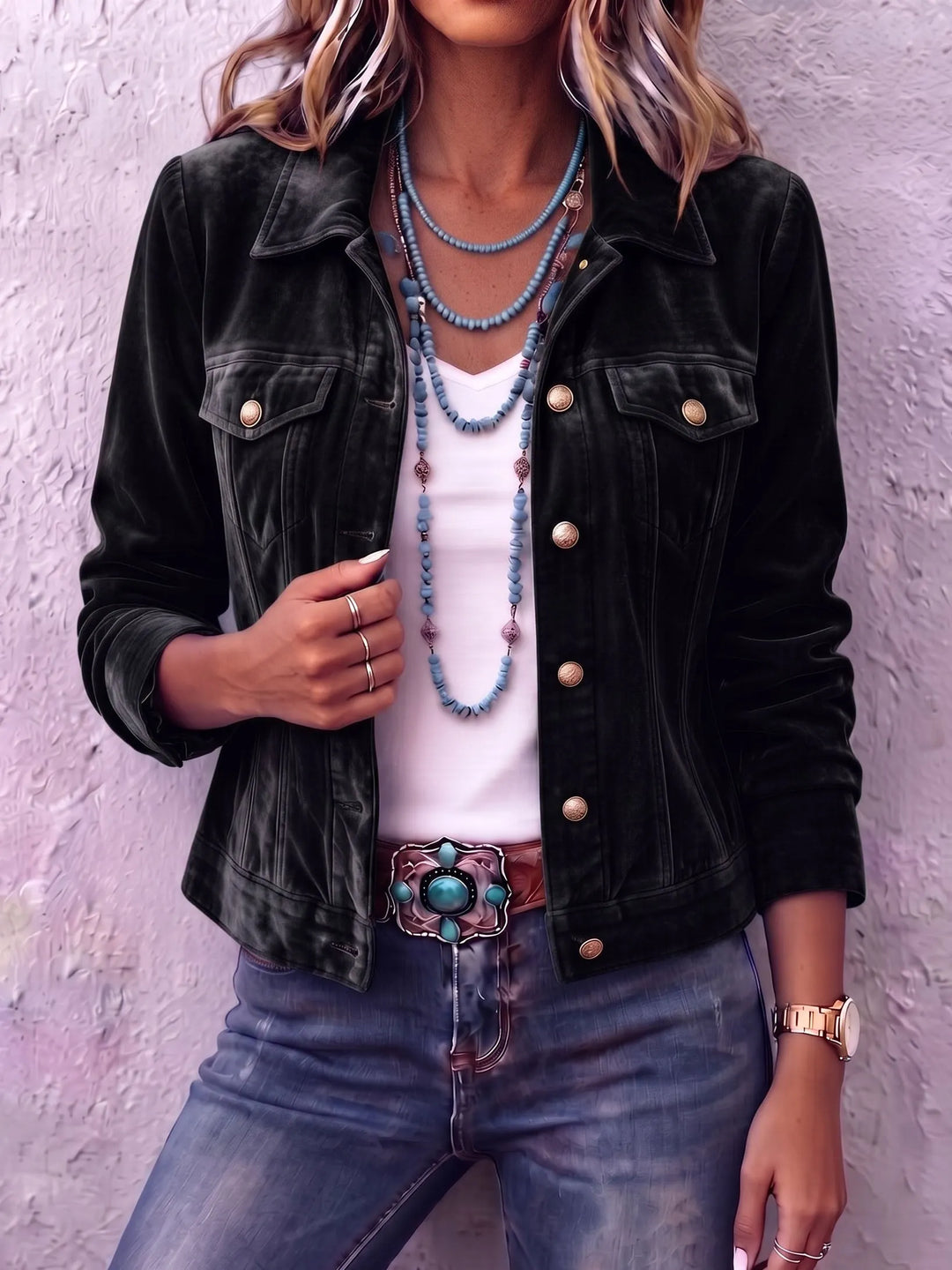 Linnea | Boho Vintage-Inspired Velvet Jacket