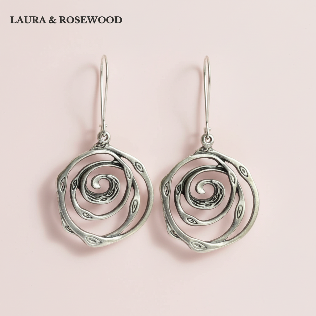 Lory - Celestial Spiral Earrings