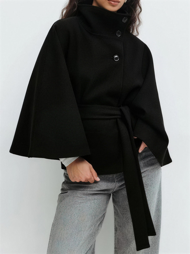 Vera Wool Blend Cape Coat