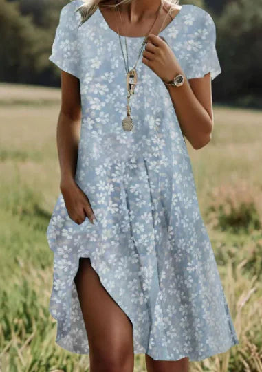 AILLEN - Printed Bohemian Dress