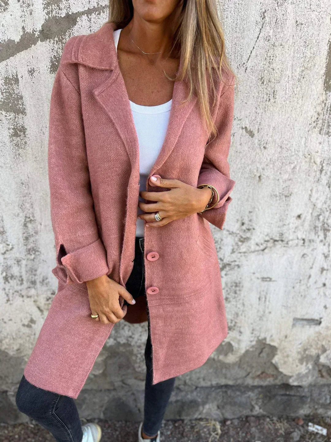 Aaliyah - Cozy Button Coat