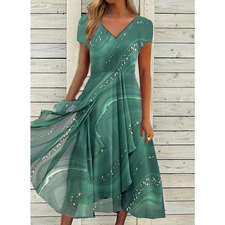 Fenella - V-neck Midi Dress