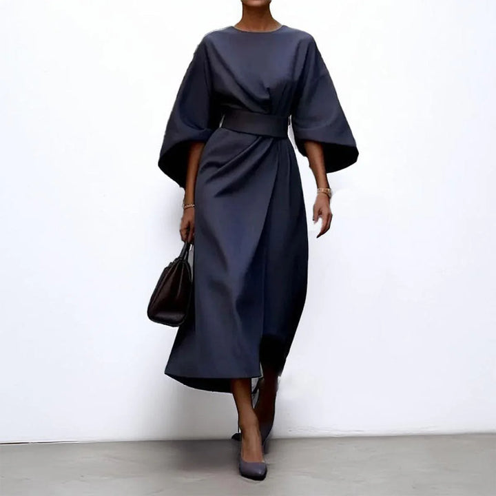 Marisca - Minimalist Belted Luxe Dress